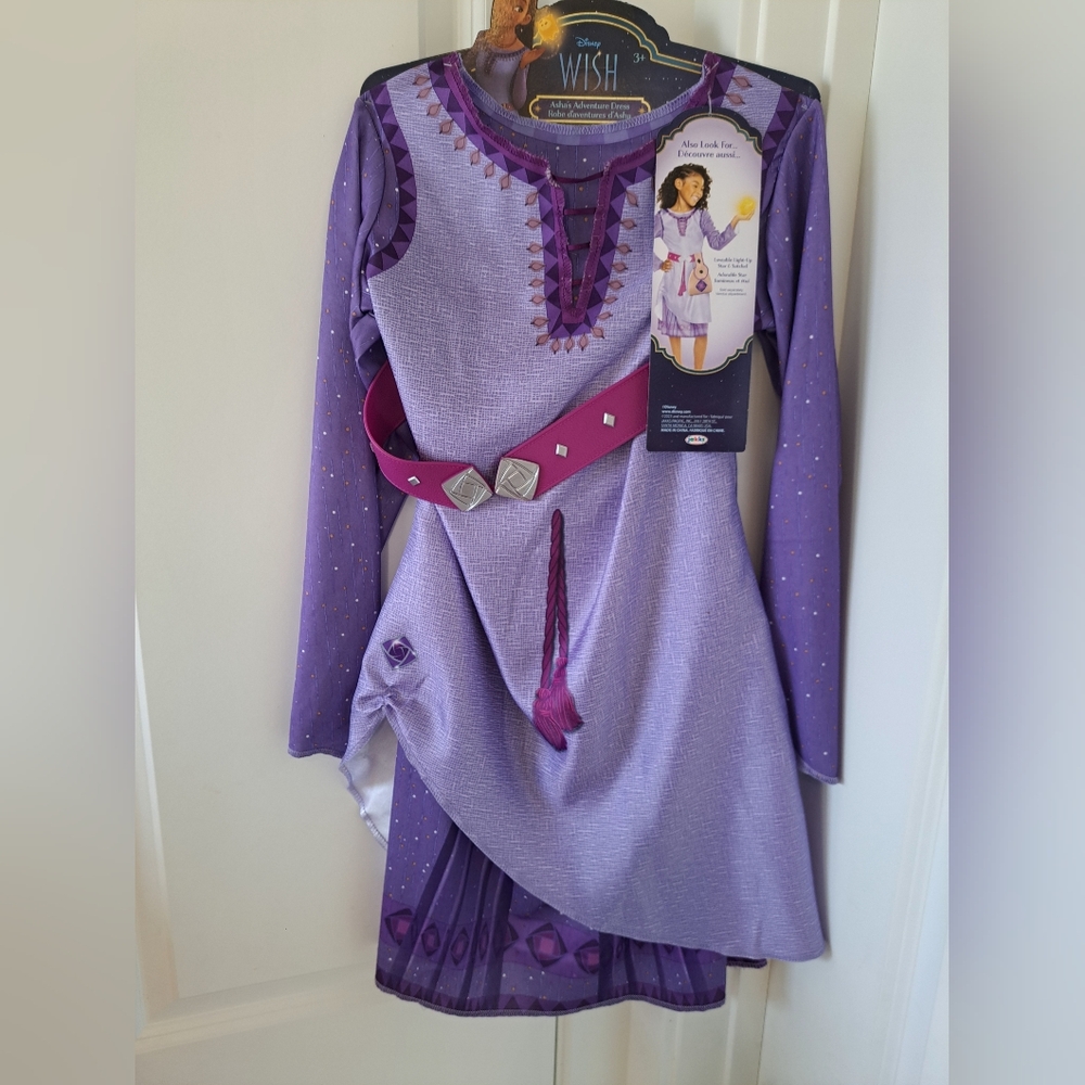 Brand New Disney Wish Asha Adventure Dress Kids Costume